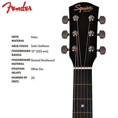 Fender Squier SA-105CE Cutaway Electro Acoustic Guitar