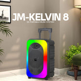 JM-KELVIN 8 Portable Speaker with RGB LED Lights and USB Support