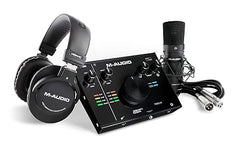 M-Audio AIR 192|4 Vocal Studio Pro -Complete Recording Package - 2-In/2-Out USB Audio Interface with Condenser Microphone, Shockmount, XLR Cable, Headphones and Pro Software Suited Software Suite - Taal Musicals