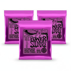 Guitar Strings – Ernie Ball 2220 Power Slinky Nickel Wound Electric Guitar Strings | Bright Tone, Long Life & Smooth Playability