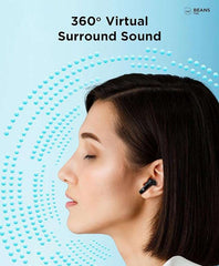 Wobble Beans E27 TWS ENC Earbuds Black - Taal Musicals