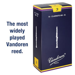 Vandoren CR113 Traditional Eb Clarinet Reeds – Strength 3.0 | Pack of 10