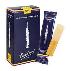 Vandoren SR2035 Traditional Soprano Saxophone Reeds – Strength 3.5 | Pack of 10