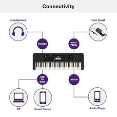 Yamaha PSR-E383 Keyboard 61 Keys Bundle Pack – Taal Musicals