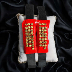 Bharathanatyam Ghungroo Velvet 3Line – Taal Musicals