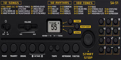 CASIO SA 51 KEYBOARD CONTROL PANEL
