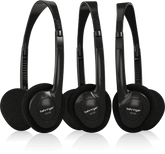 Behringer HO 66 Stereo Headphones 3-Multipack Black -Taal Musicals