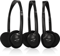 Behringer HO 66 Stereo Headphones 3-Multipack Black -Taal Musicals