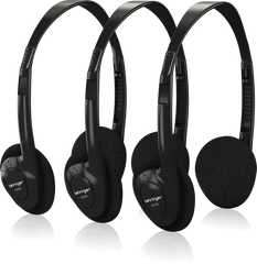 Behringer HO 66 Stereo Headphones 3-Multipack Black -Taal Musicals
