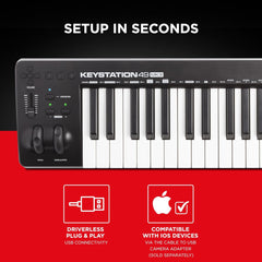 M-Audio Keystation 49 MK3 - Synth Action 49 Key USB MIDI Keyboard - Taal Musicals