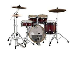 Pearl Drum Set DMP 5 Pcs -Gloss Deep Red Burst with Hardware pack HWP -930