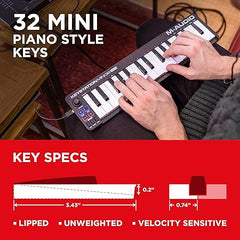 M-Audio Keystation Mini 32 M3 Ultra-Portable USB MIDI Keyboard Controller - Taal Musicals