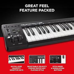 M-Audio Keystation 49 MK3 - Synth Action 49 Key USB MIDI Keyboard - Taal Musicals