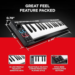 M-Audio Keystation Mini 32 M3 Ultra-Portable USB MIDI Keyboard Controller - Taal Musicals