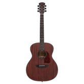 Acoustic guitar with a wooden finish