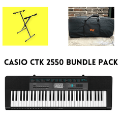 CASIO CTK-2550 STANDARD KEYBOARD Bundle Pack - Taal Musicals