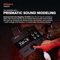 Roland VAD504 V-Drums Acoustic Design Streamlined kit with Full-Size Wood Shells - Taal Musicals