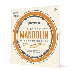 D'Addario EJ74 Phosphor Bronze Mandolin Strings Medium - Taal Musicals