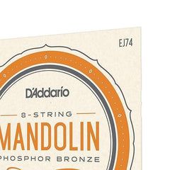 D'Addario EJ74 Phosphor Bronze Mandolin Strings Medium - Taal Musicals