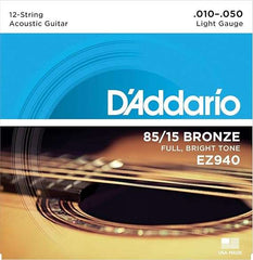 D'Addario EZ940 85/15 Light Guage Acoustic Guitar Strings - Taal Musicals