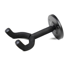 Black wall-mounted guitar hanger