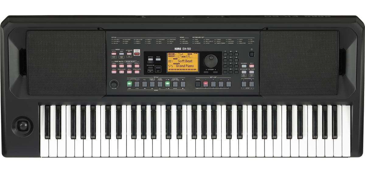 Korg EK-50IN Electronic Arranger Keyboard Front View
