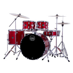 Mapex Comet 5 Piece Hybrid Drum Set with Hardware Throne & Cymbals Included - Infra Red-Taal Musicals