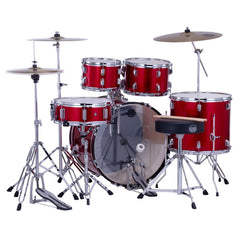 Mapex Comet 5 Piece Hybrid Drum Set with Hardware Throne & Cymbals Included - Infra Red-Taal Musicals