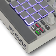 MPC Sample music production controller with illuminated keys