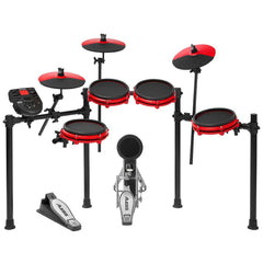 ALESIS NITRO MESH KIT EIGHT PIECE ELECTRONIC DRUMKIT, SPECIAL EDITION RED.
