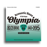 Olympia acoustic bass strings PACK
