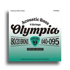 Olympia acoustic bass strings PACK