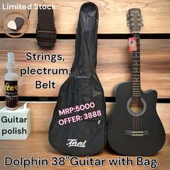 Dolphin Guitar With Full Pack - Taal Musicals