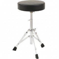 Black drum stool with adjustable height