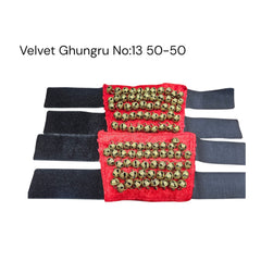 Velvet Ghungru No:13 50-50 with red and black straps