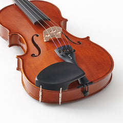 Violin with a black chin rest