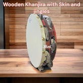Kanjira- Wooden Made With Jingles & Skin (10 Inches) – Taal Musicals