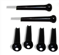 Guitar Bridge DERLIN Black Plastic Pins - Taal Musicals