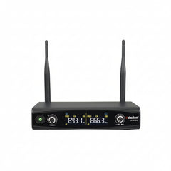 Black wireless receiver with antennas