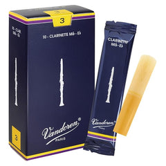 Vandoren CR113 Traditional Eb Clarinet Reeds – Strength 3.0 | Pack of 10