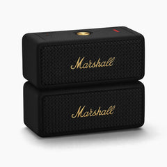 Marshall Emberton II 20 W Wireless Bluetooth Portable Outdoor Speaker (Black & Brass) - Taal Musicals