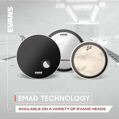 Evans EMAD2 Bass Drum Head 20 Inch - Taal Musicals