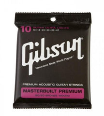 Gibson Masterbuilt Ultra Light Acoustic Guitar Strings (.010-.047)-Taal Musicals