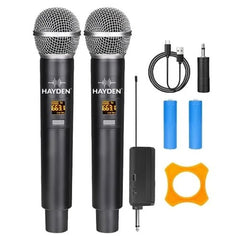 Hayden HY-59 Double Wireless Microphones(Dual)-Taal Musicals