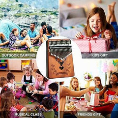 Wooden Kalimba 17 Keys Thumb Piano - Taal Musicals