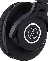 Audio-Technica Ath-M40X Professional Studio Wired Over Ear Headphones Without Mic (Black)