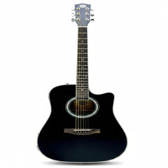 Black acoustic guitar
