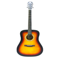 Acoustic guitar with sunburst finish
