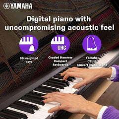 YAMAHA P-Series P-145B Digital Piano 88Keys, Black - Taal Musicals