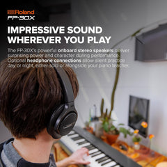 Roland Fp-30X Digital Piano With Speakers – Black – Taal Musicals